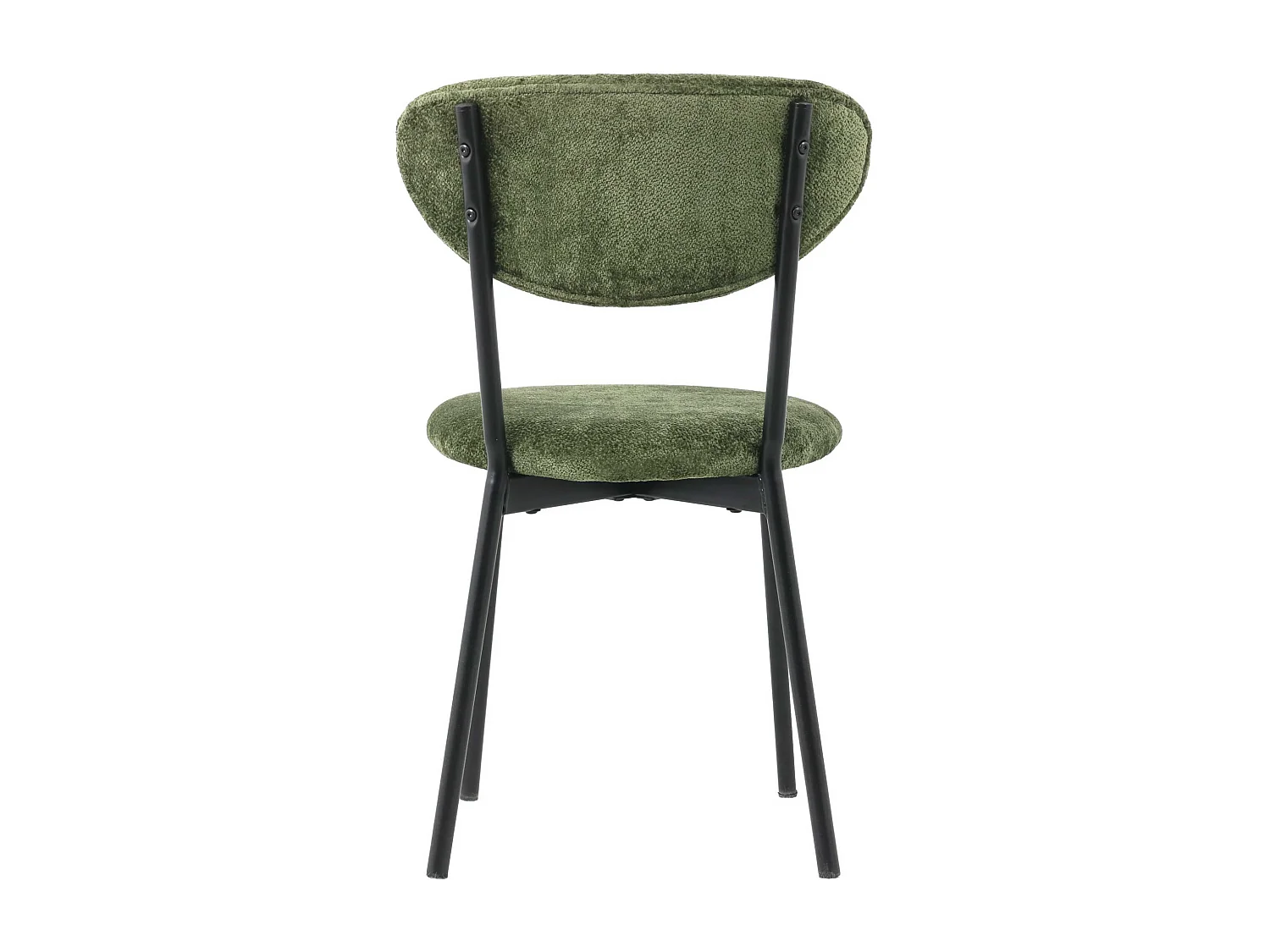 Sedia in tessuto verde oliva "Nina"