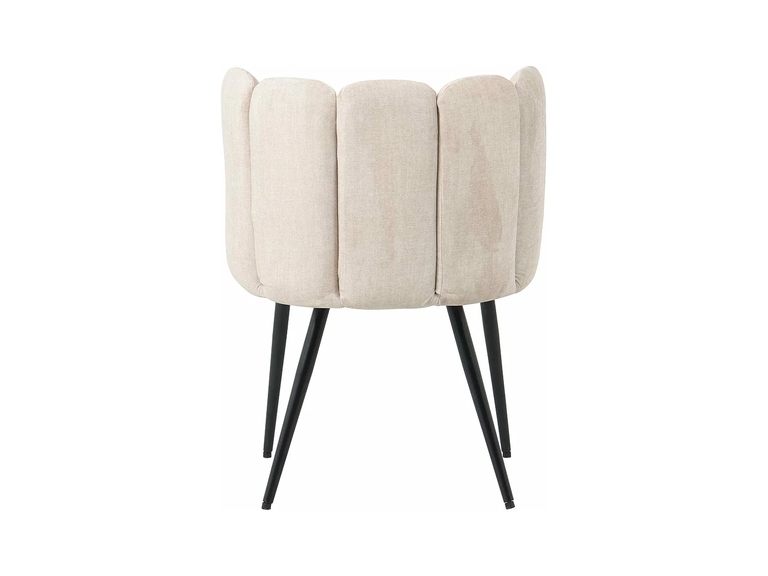 Sedia in tessuto crema "Elsa"