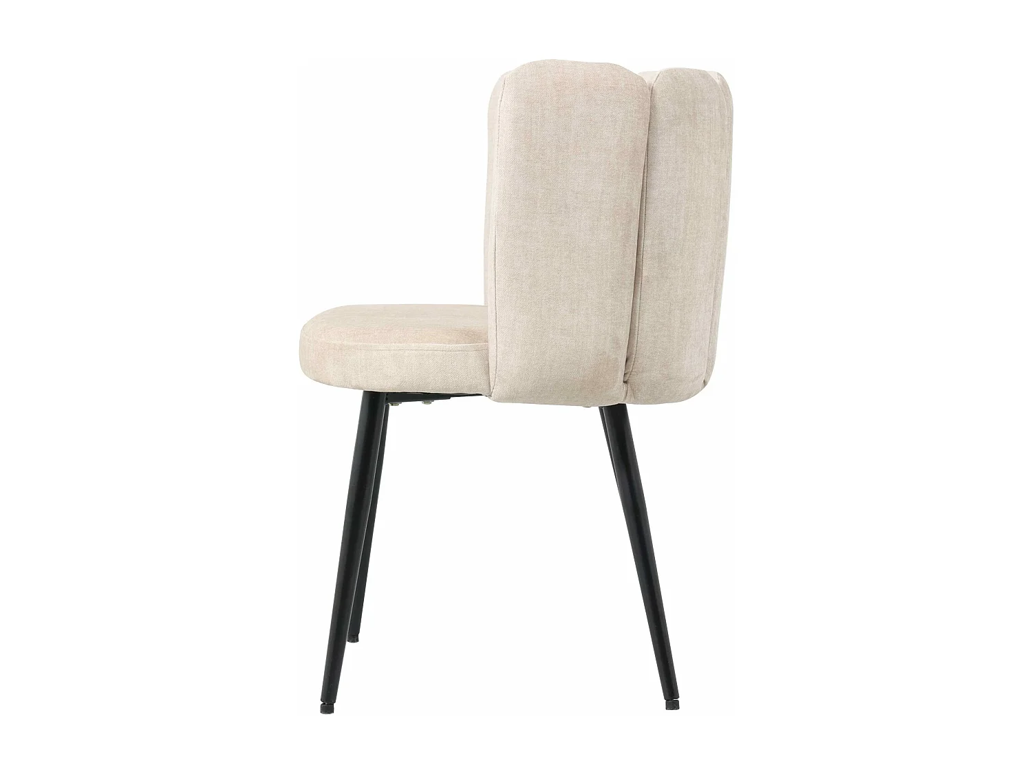 Sedia in tessuto crema "Elsa"