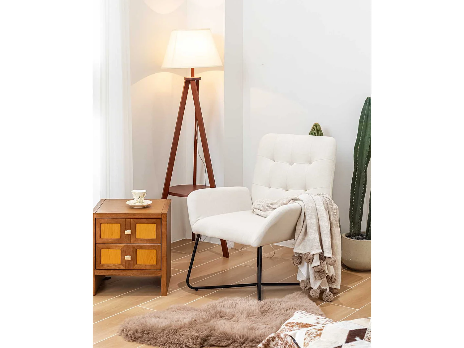 Poltrona beige "Greta"