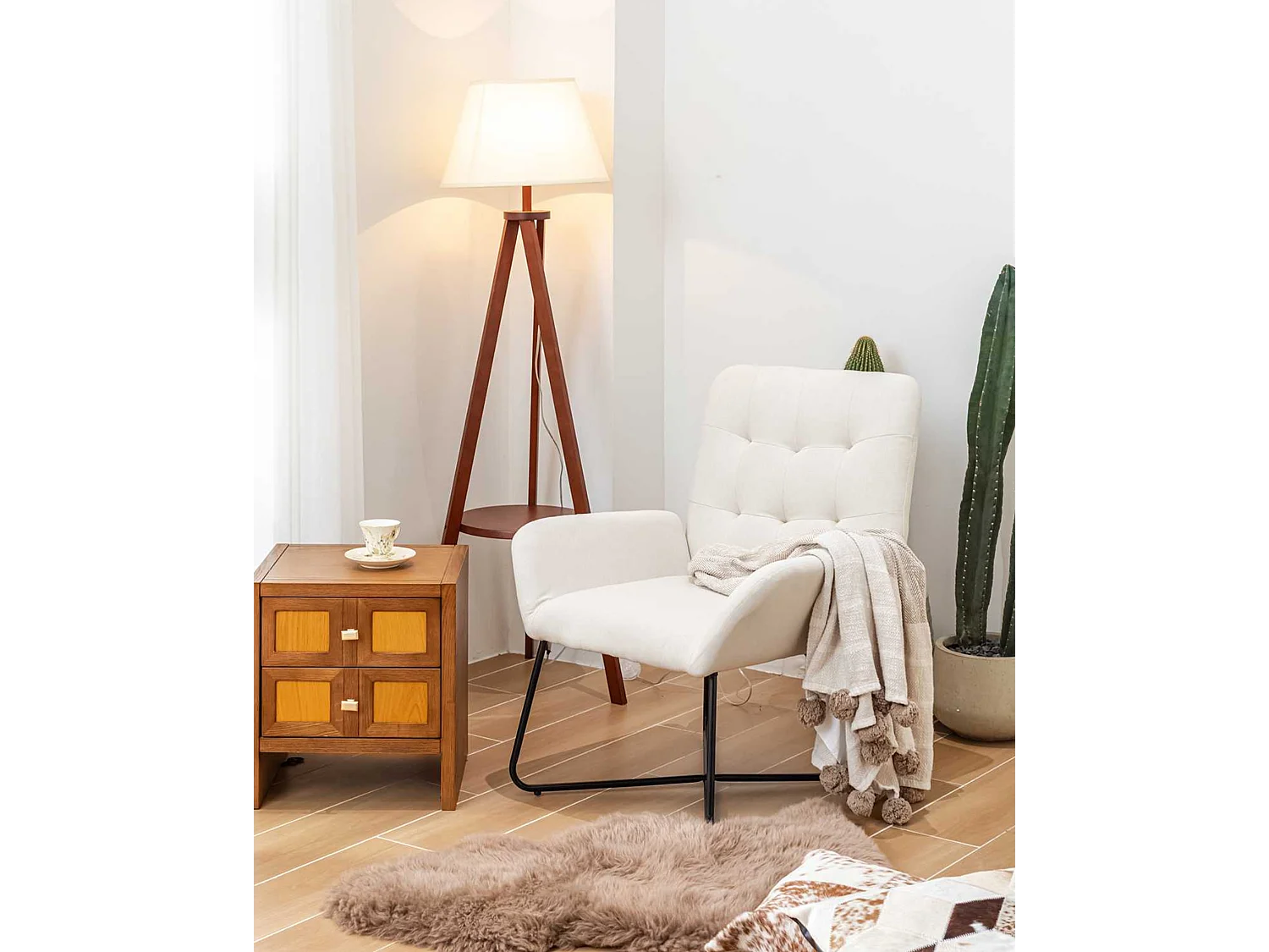 Poltrona beige "Greta"