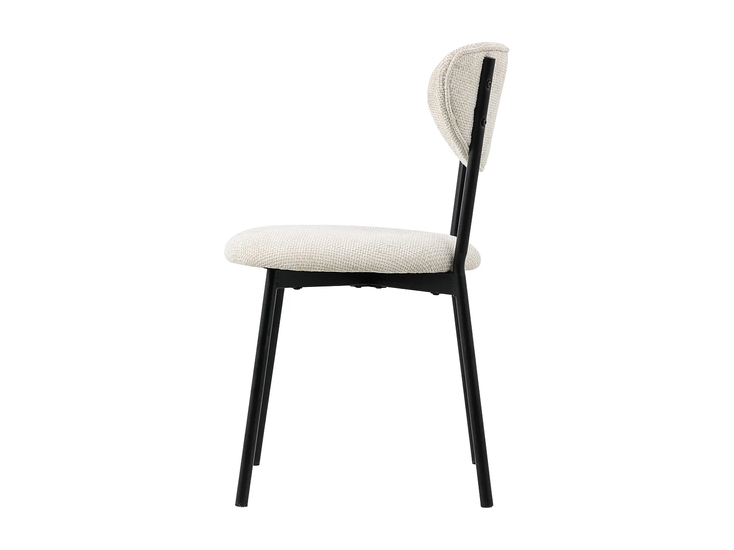 Sedia in tessuto beige "Nina"