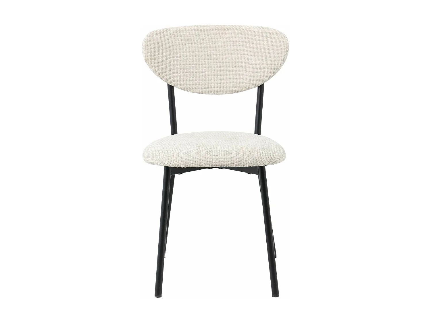 Sedia in tessuto beige "Nina"