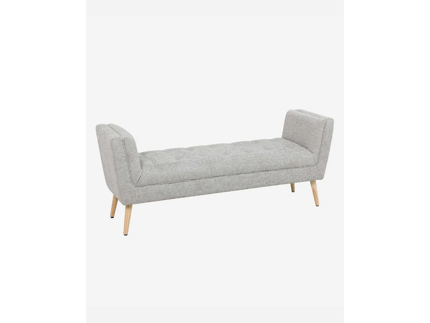 Panca in tessuto grigio "Lila"