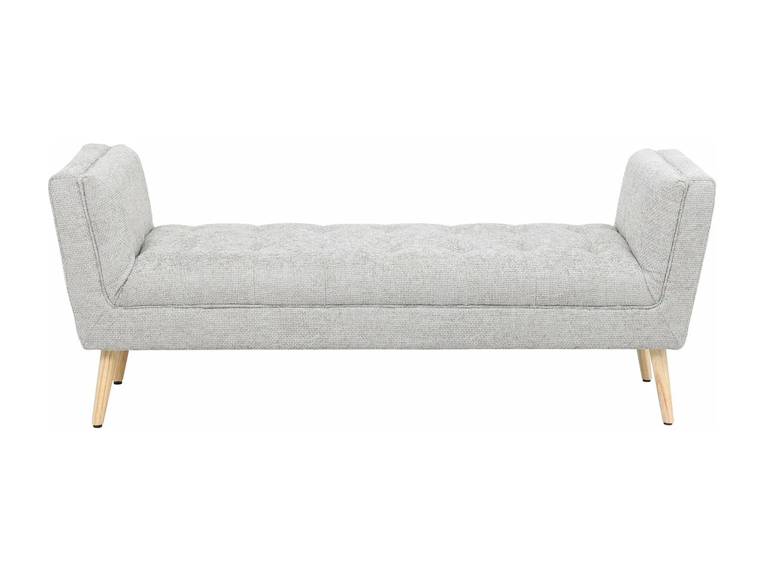 Panca in tessuto grigio "Lila"