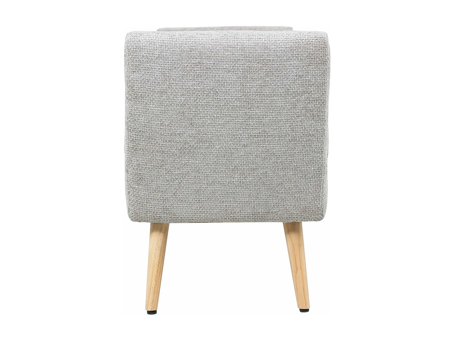 Panca in tessuto grigio "Lila"