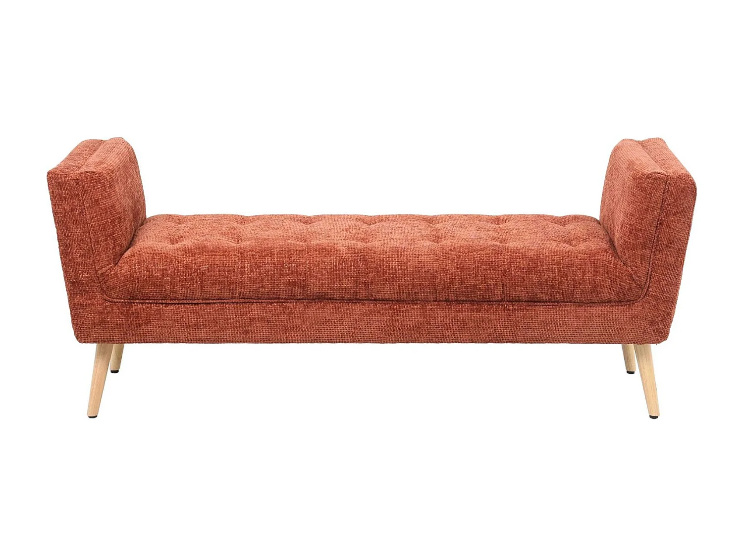 Panca in tessuto ruggine "Lila"