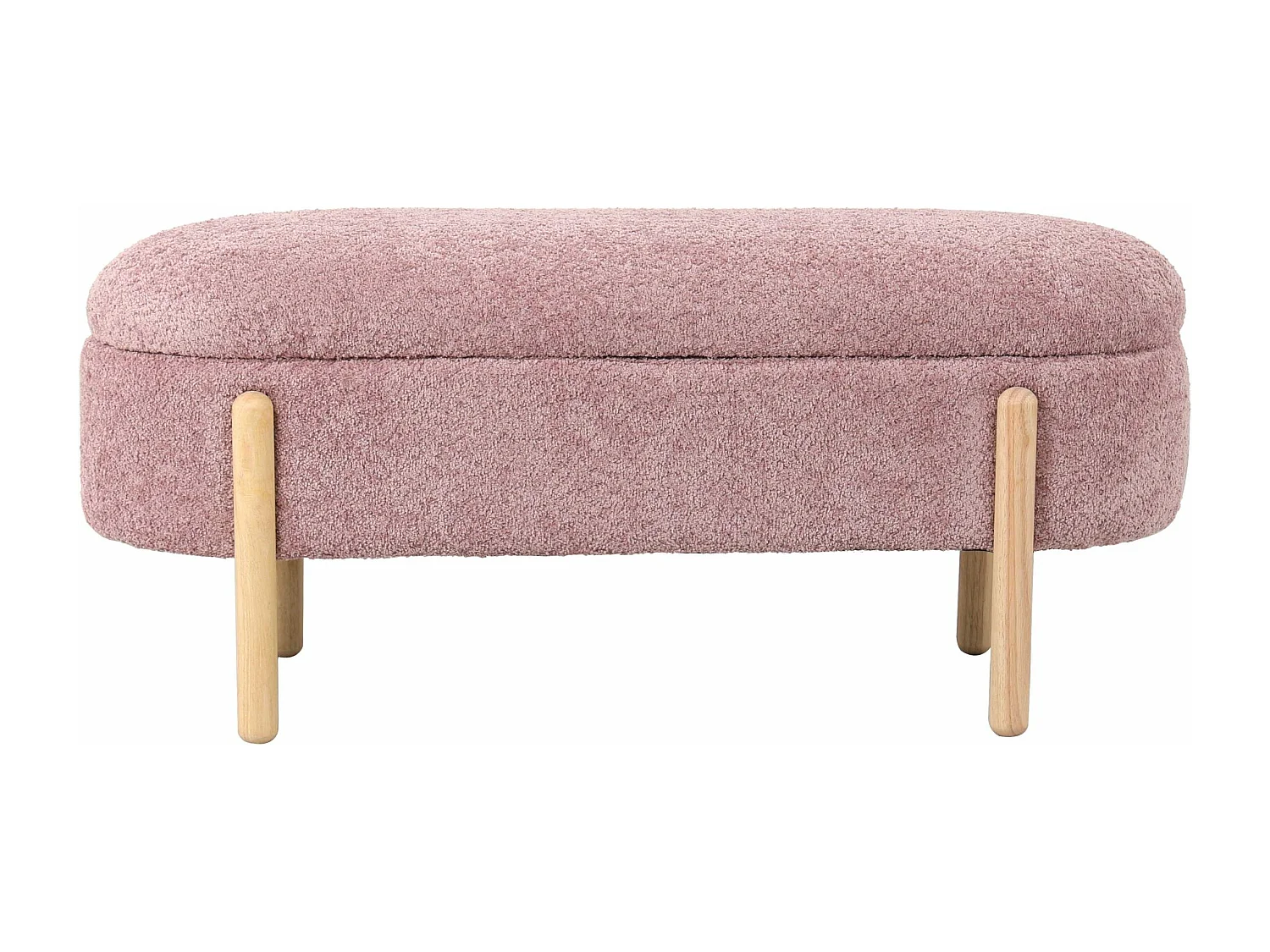 Panca baule rosa "Lara"