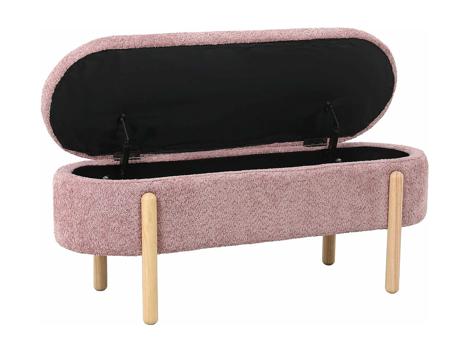 Panca baule rosa "Lara"