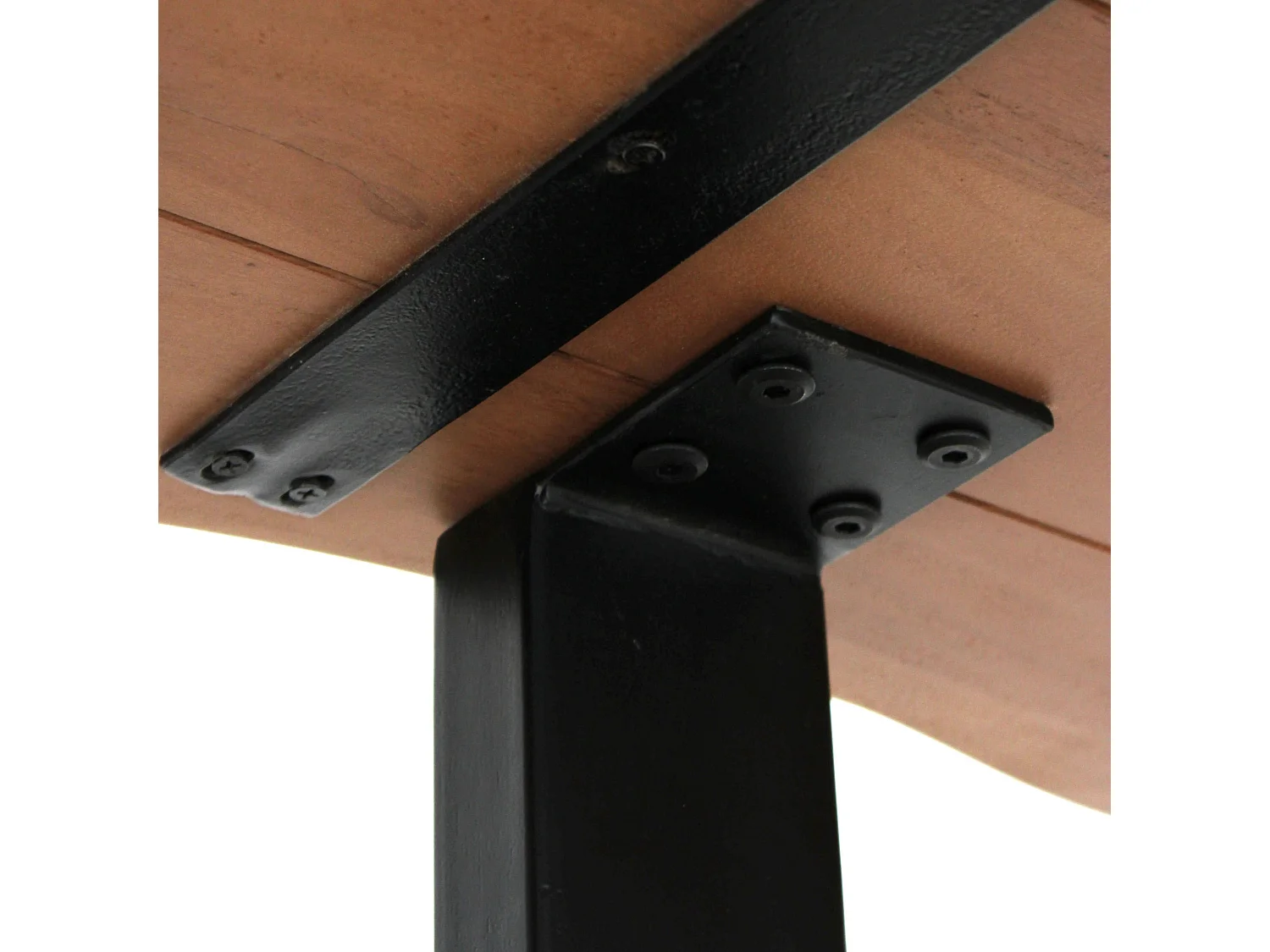 Tavolo da pranzo in legno di acacia e metallo 160x80