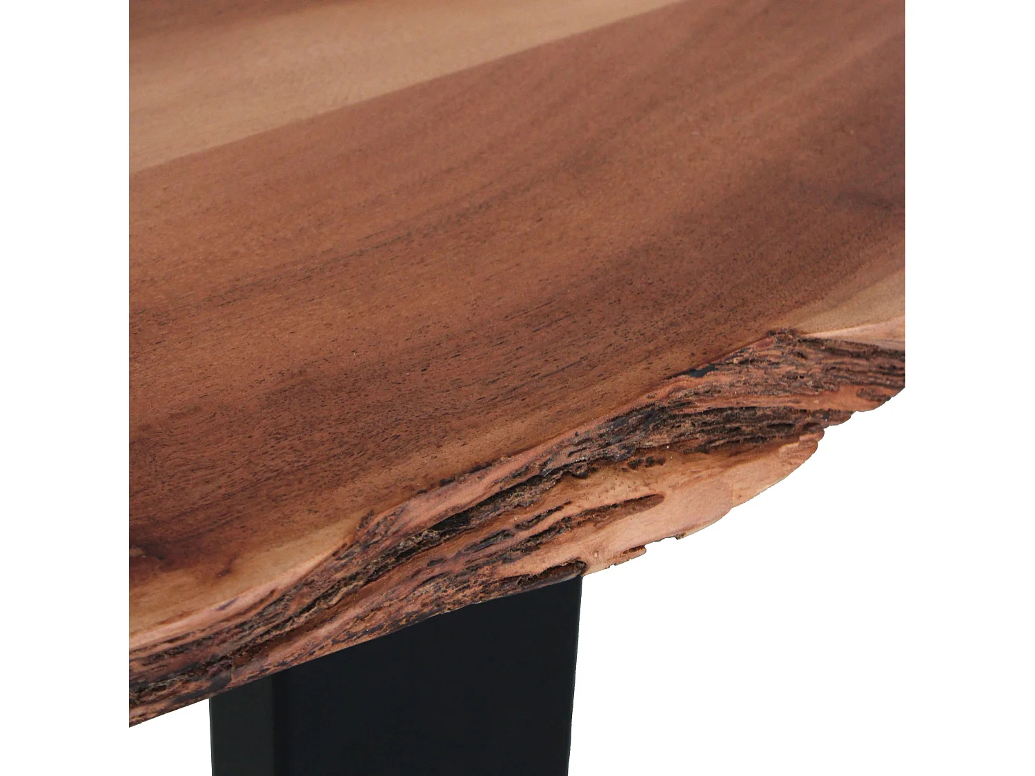 Tavolo da pranzo in legno di acacia e metallo 160x80