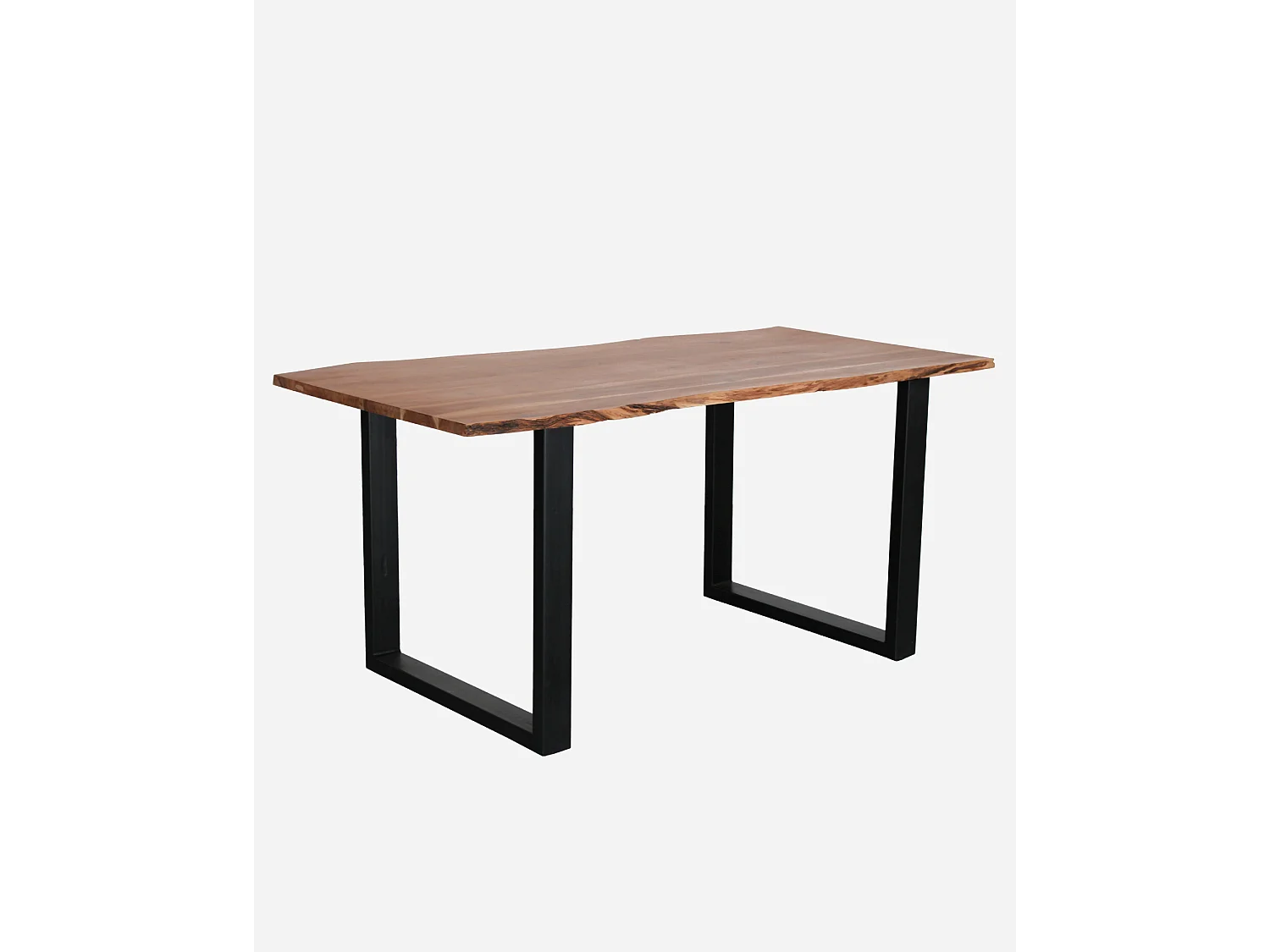 Tavolo da pranzo in legno di acacia e metallo 160x80