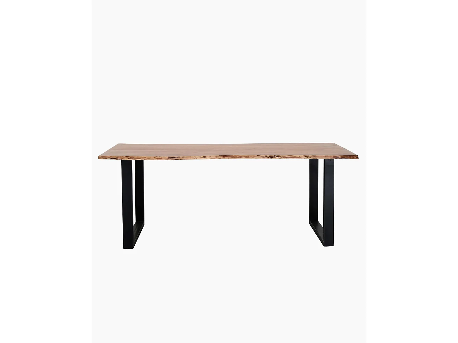 Tavolo da pranzo in legno di acacia e metallo 200x90