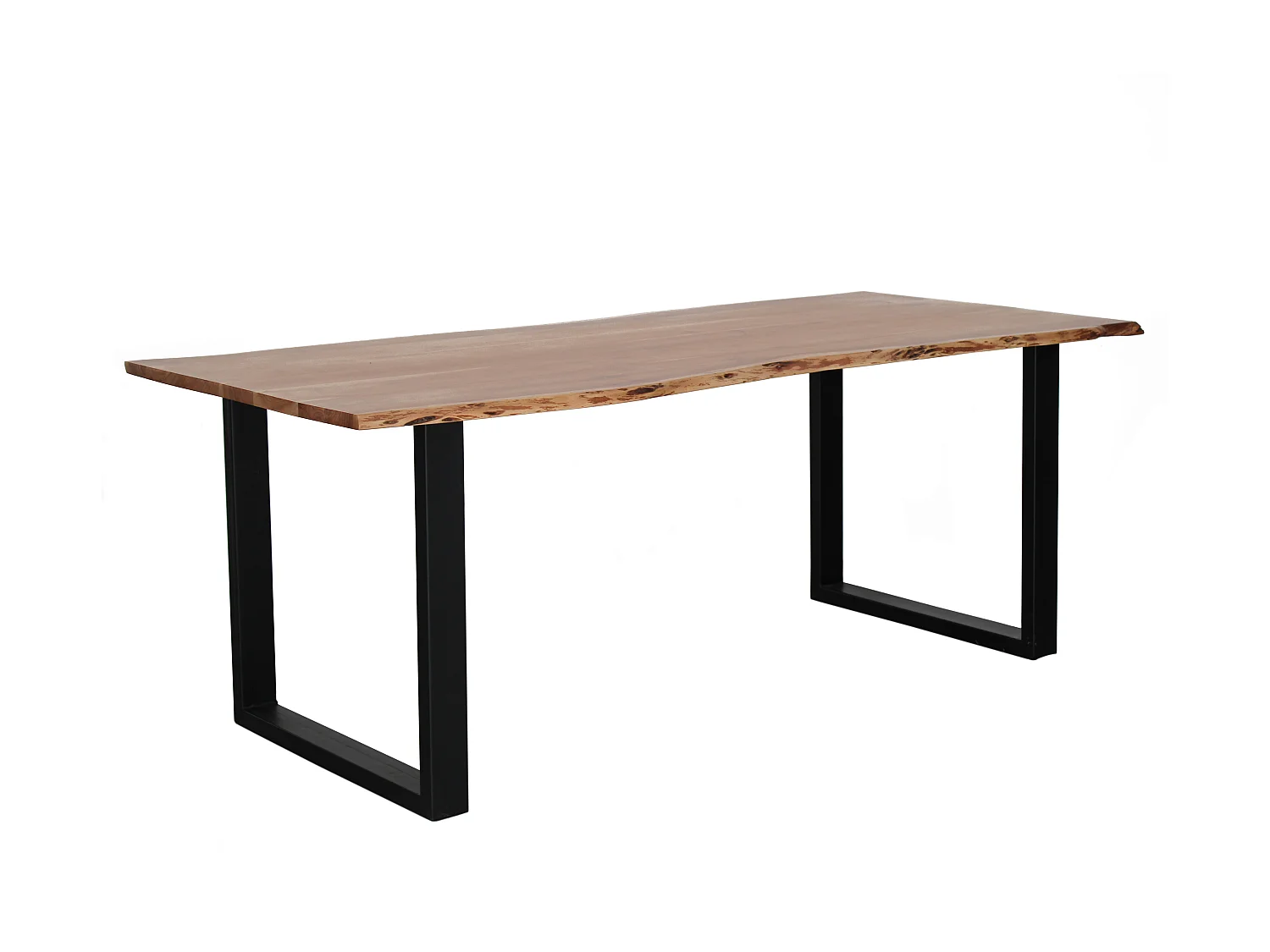 Tavolo da pranzo in legno di acacia e metallo 200x90