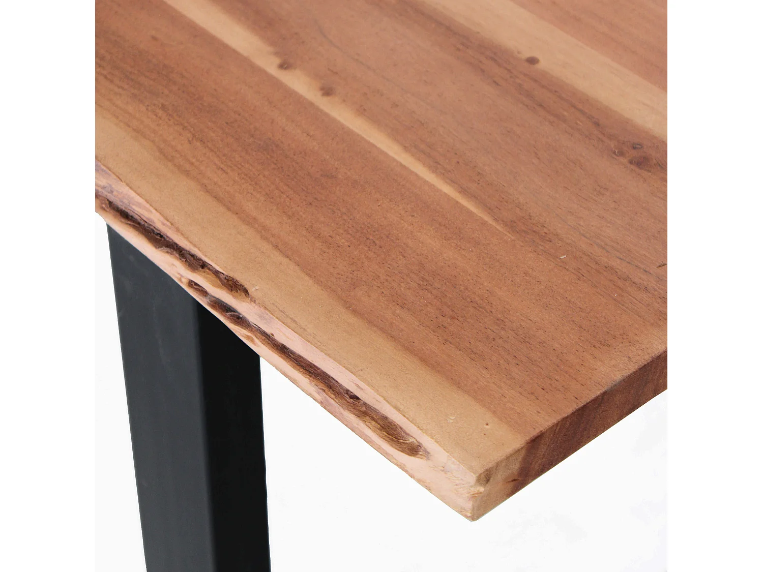 Tavolo da pranzo in legno di acacia e metallo 200x90