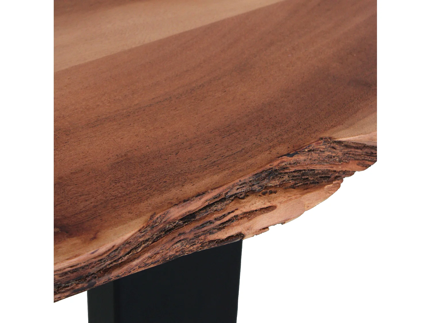 Tavolo da pranzo in legno di acacia e metallo 200x90