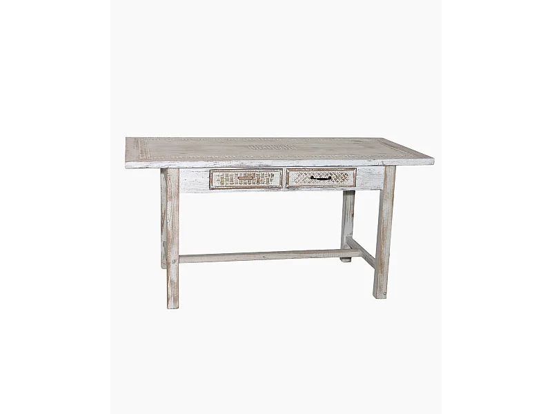 Tavolo in abete con cassetti