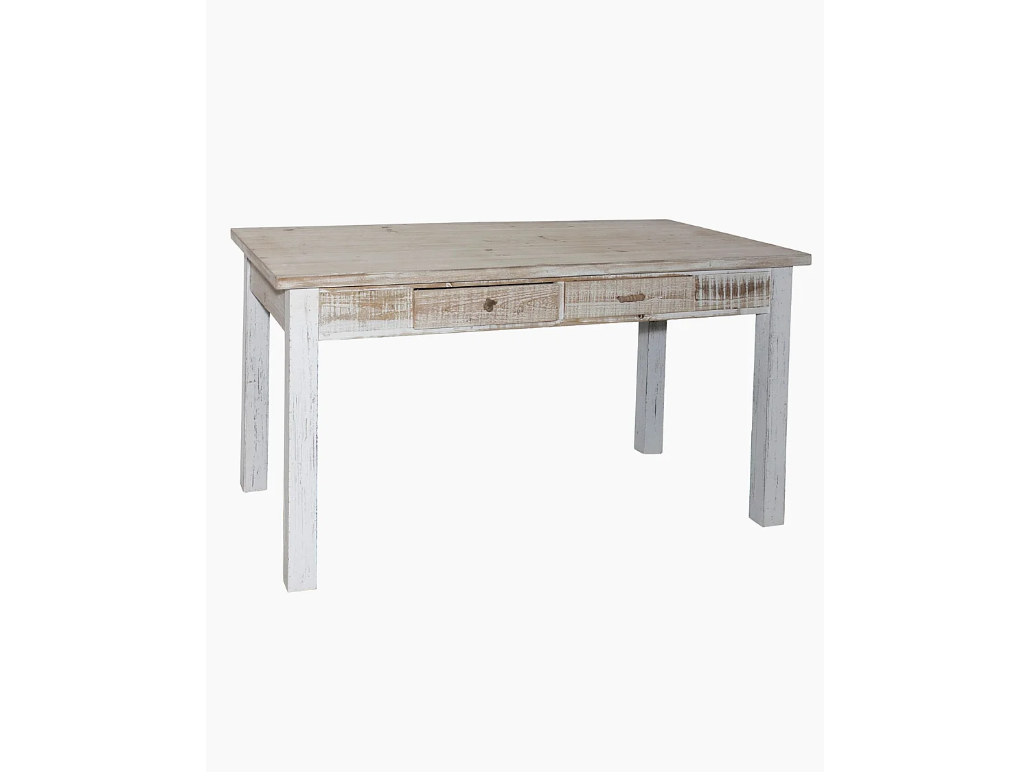 Tavolo in abete con cassetti