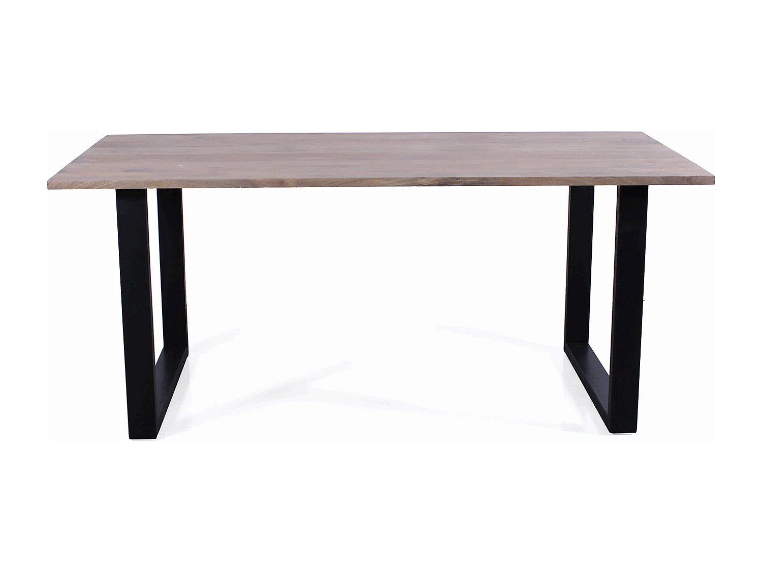 Tavolo da pranzo in mango e metallo "Dino" 91X180xH76