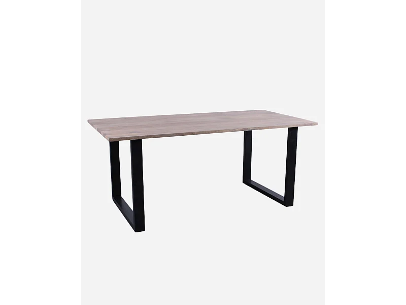 Tavolo da pranzo in mango e metallo