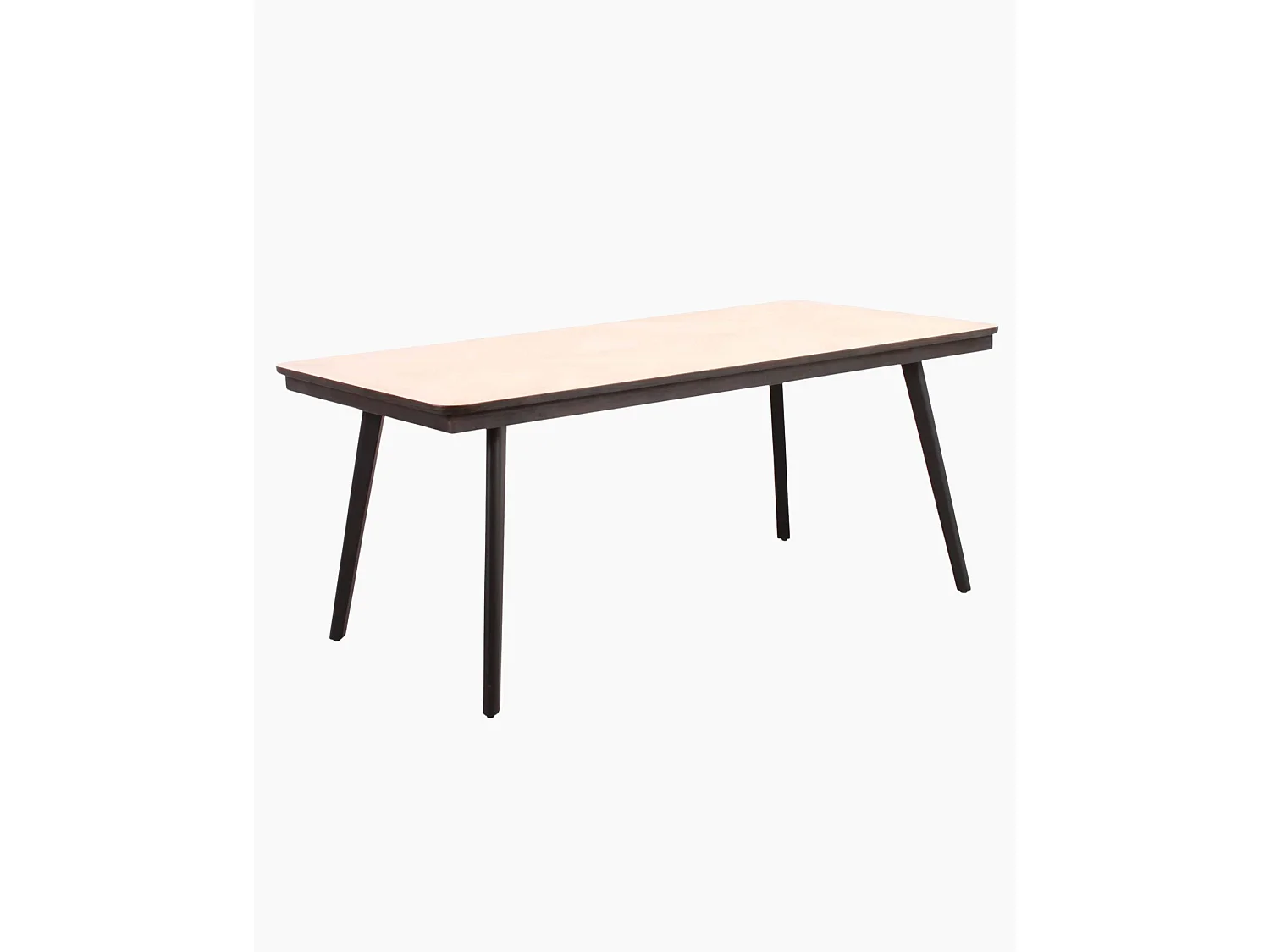 Tavolo da pranzo in legno e metallo