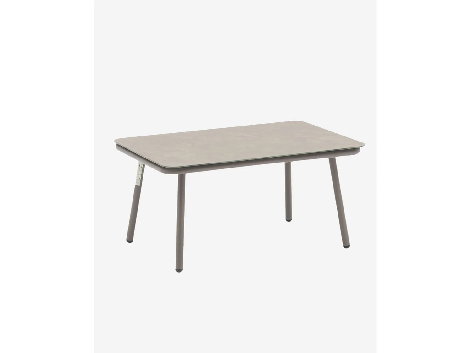 Tavolino in alluminio e ceramica "Pula"