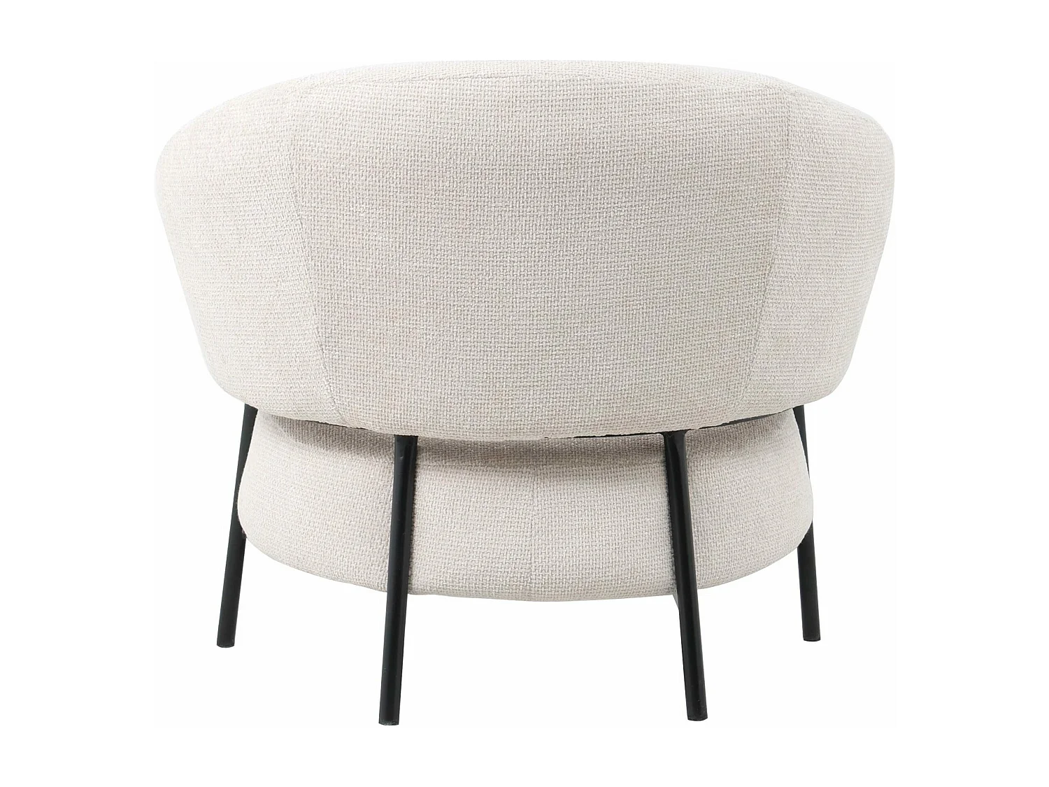 Poltrona in tessuto avorio "Aria"