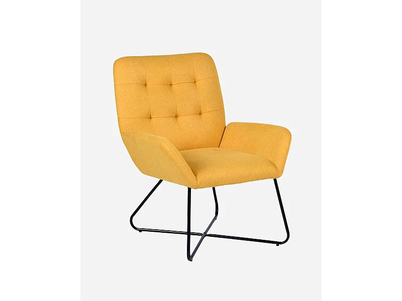 Poltrona gialla “Greta”