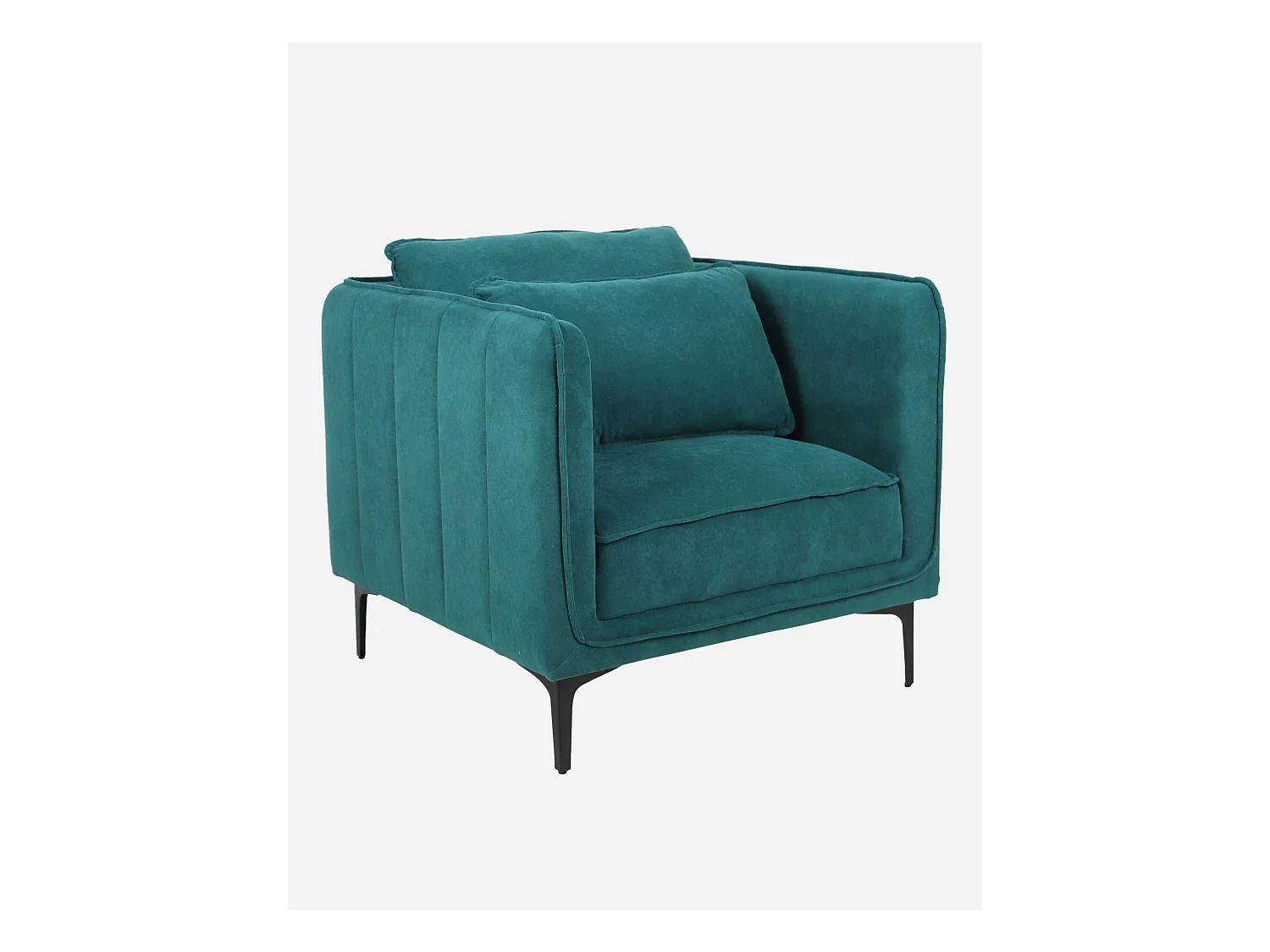 Poltrona in tessuto verde “Gina”