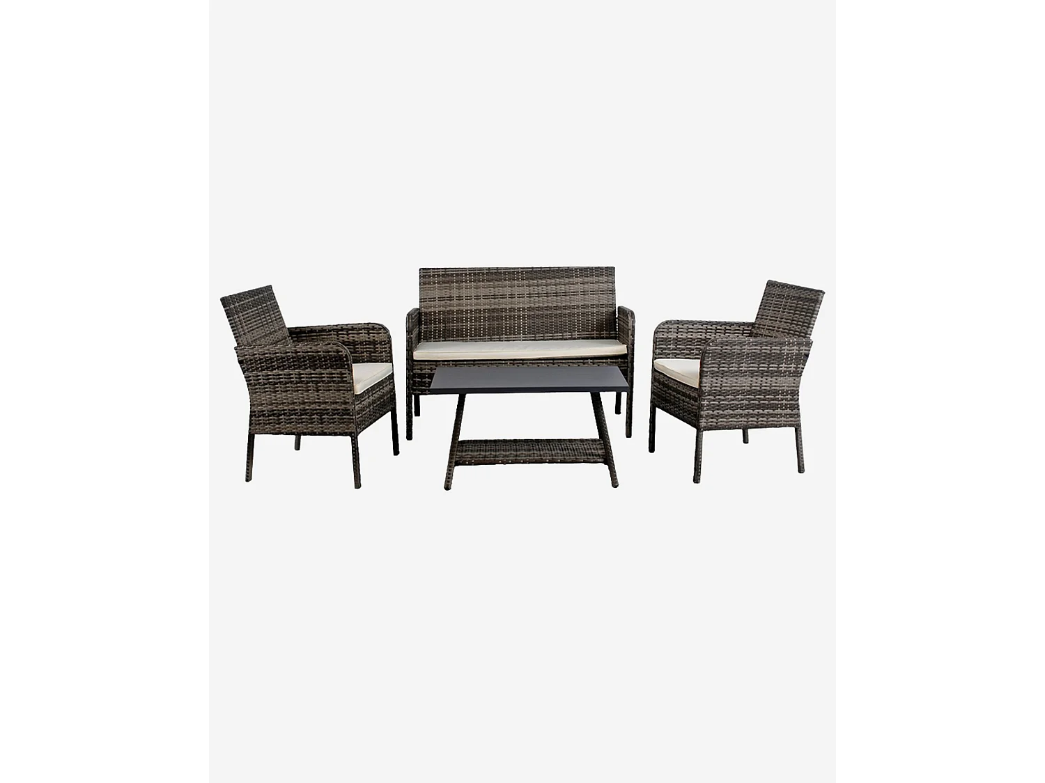 Salotto completo in polirattan Lory