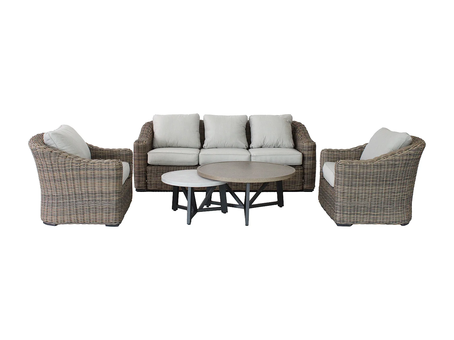 Salotto completo in polirattan King