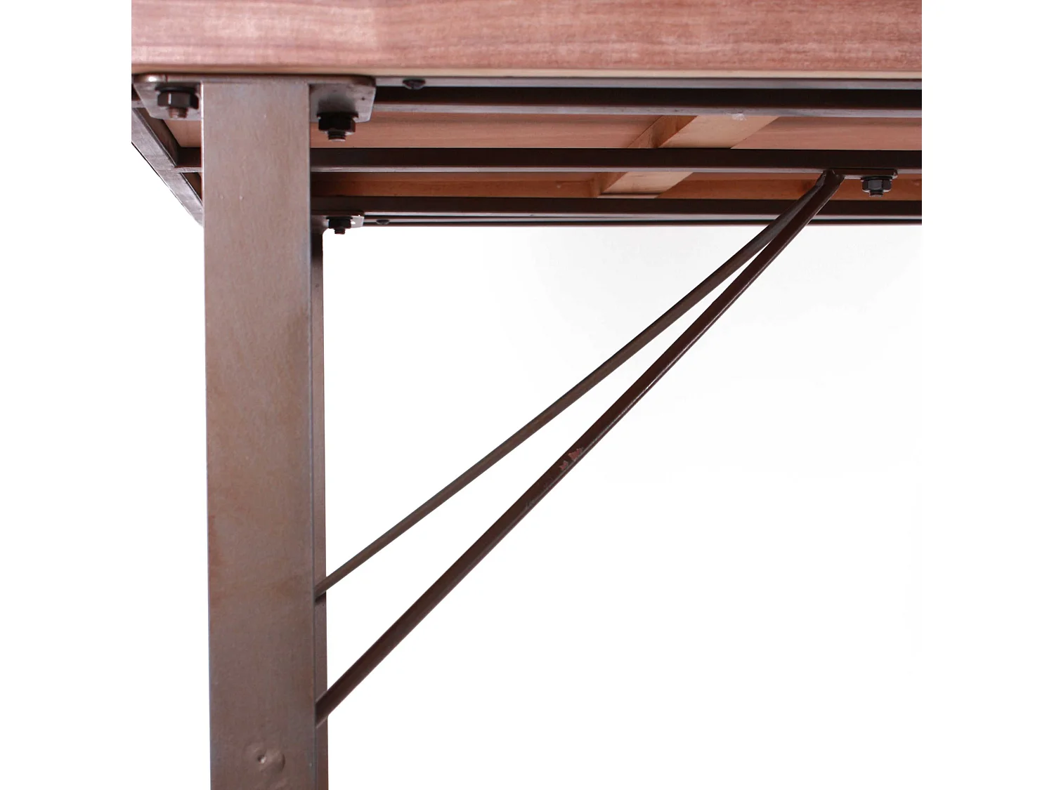 Scrivania in legno e ferro