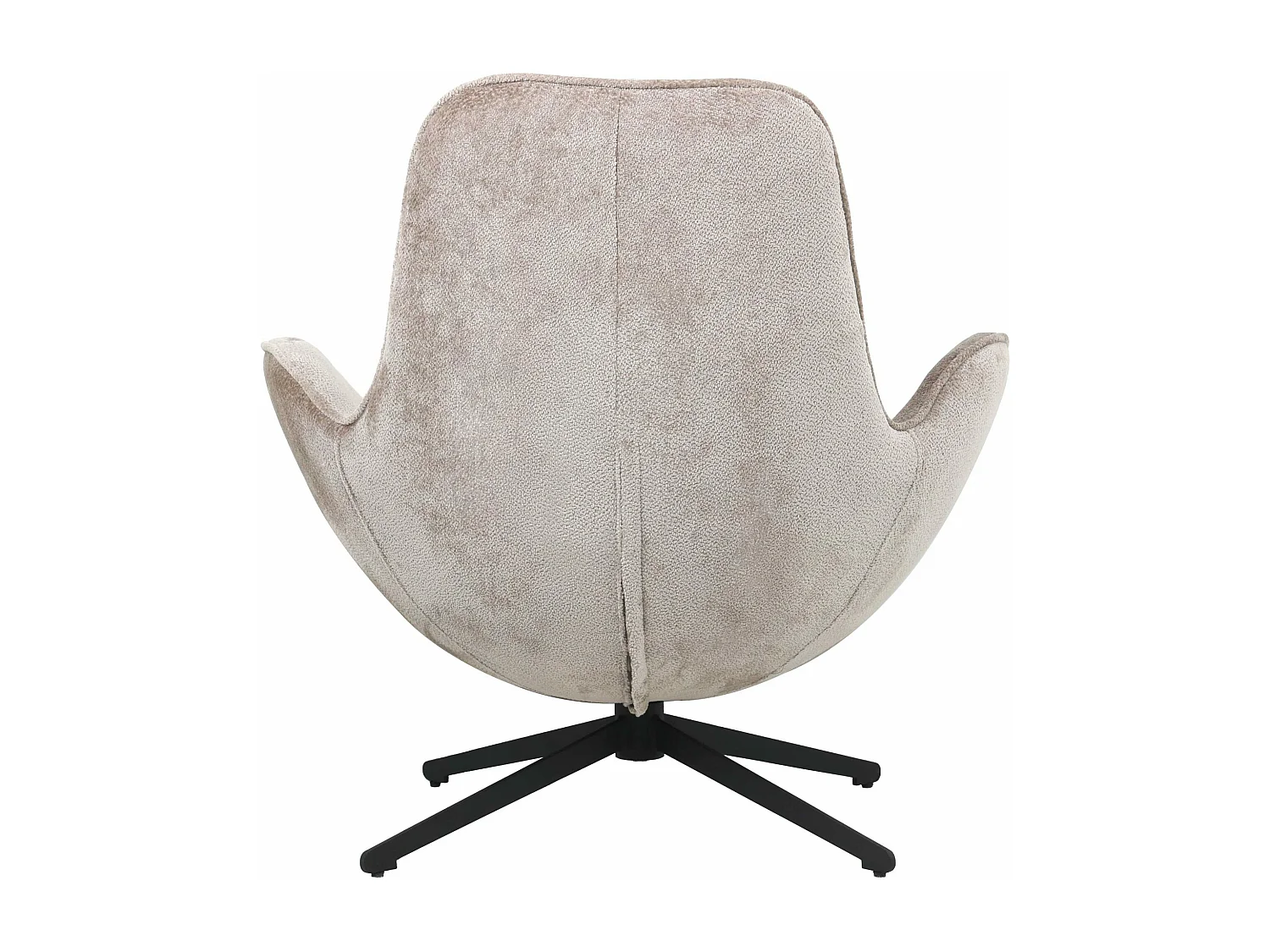 Poltrona in tessuto grigio "Dora"