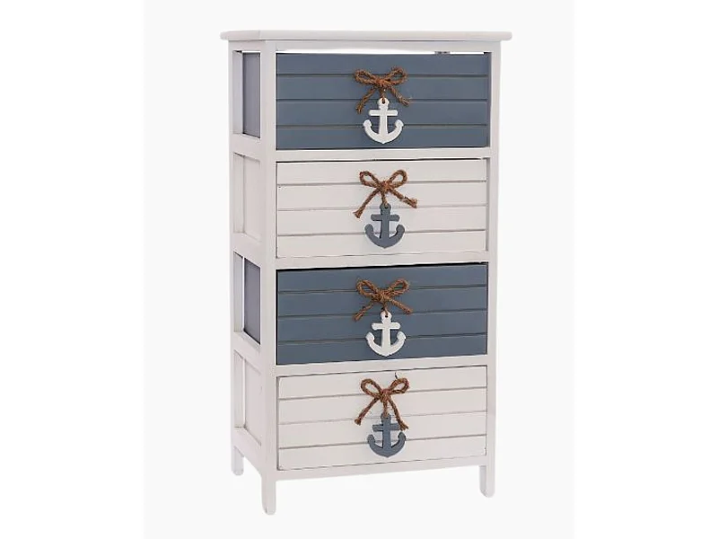 Cassettiera in abete bicolore