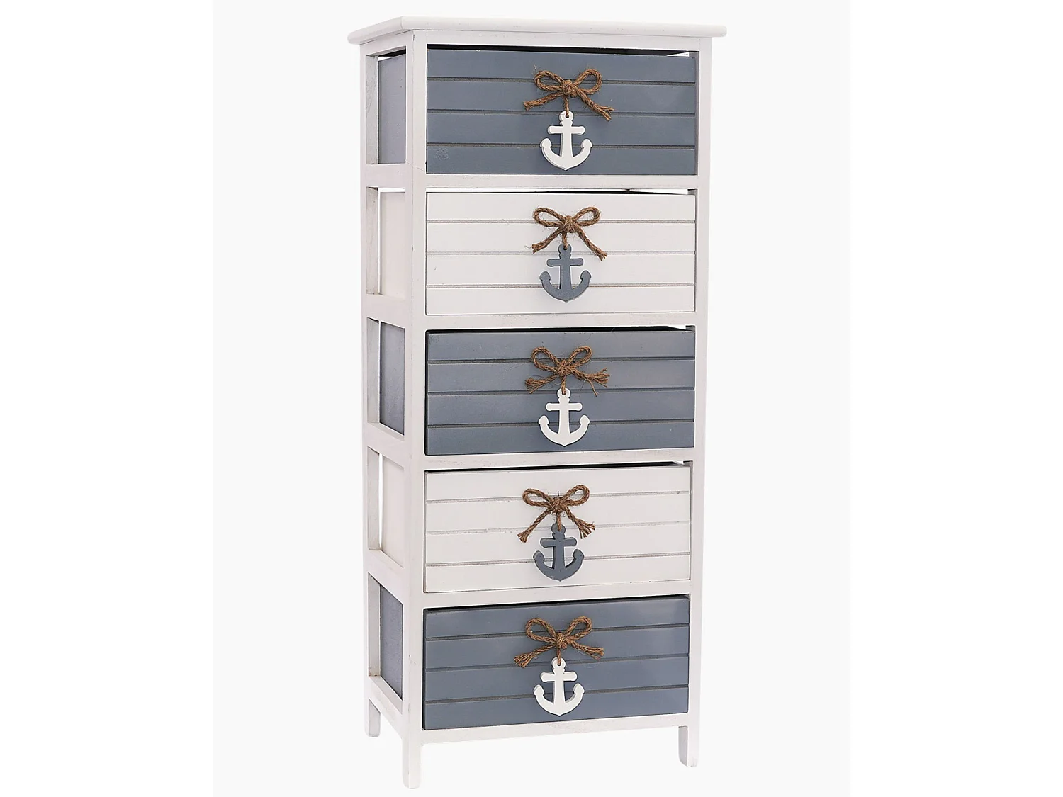 Cassettiera alta in abete bicolore