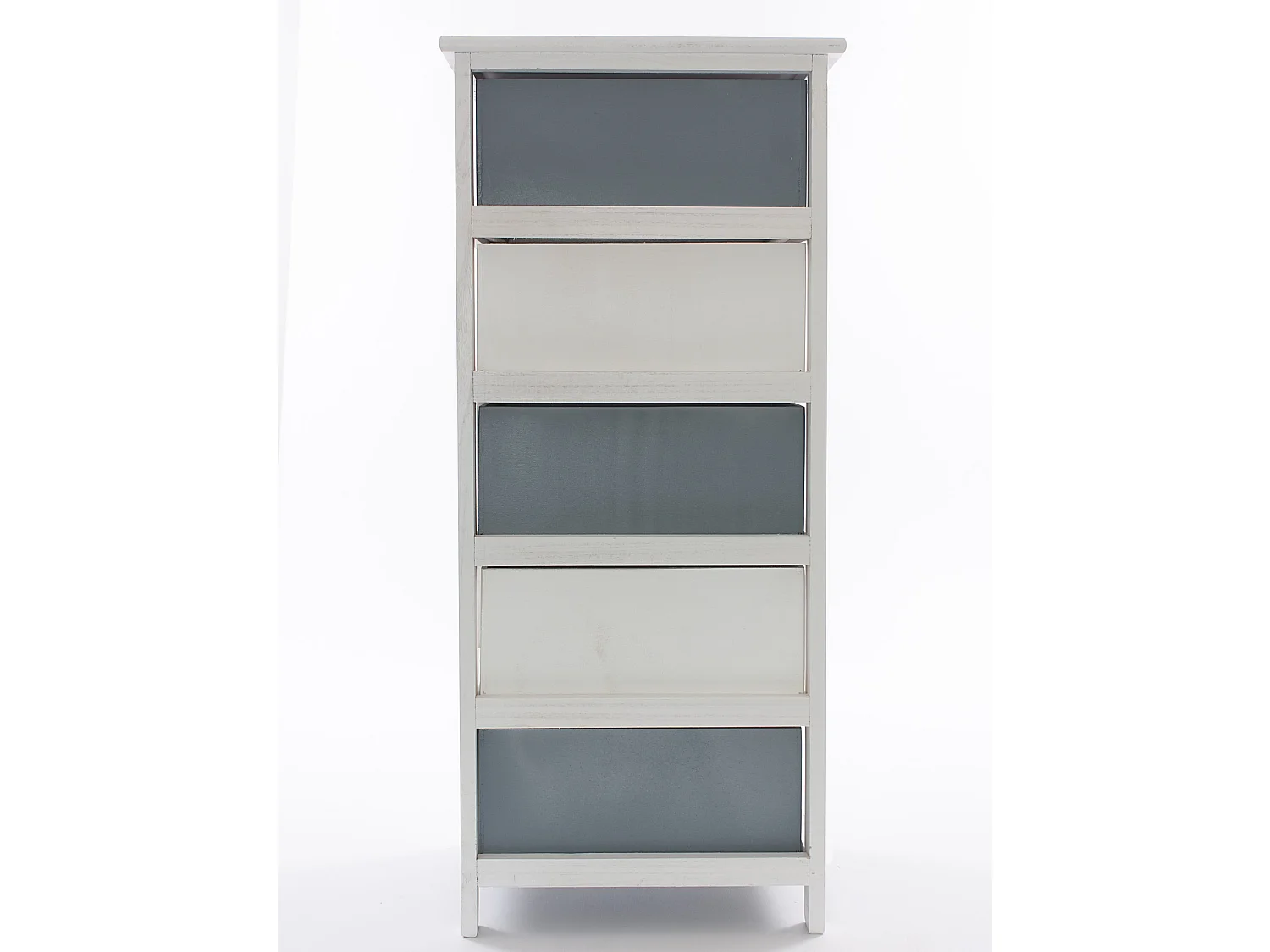 Cassettiera alta in abete bicolore