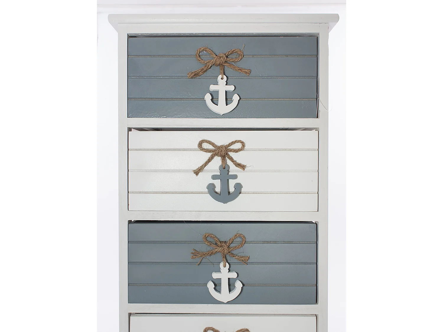 Cassettiera alta in abete bicolore