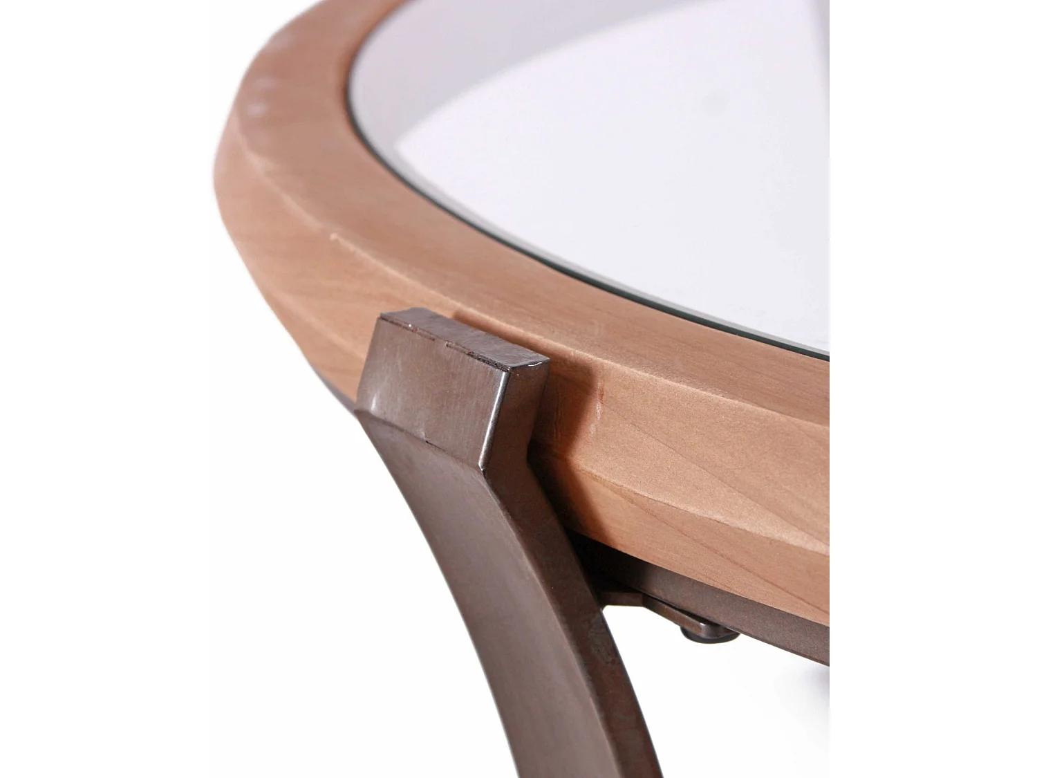 Tavolino da caffè in legno e metallo