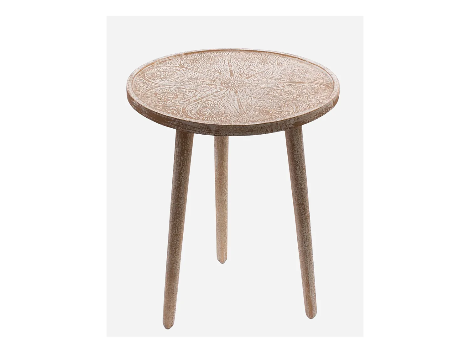 Tavolo da caffè in mango dorato Ø45H55