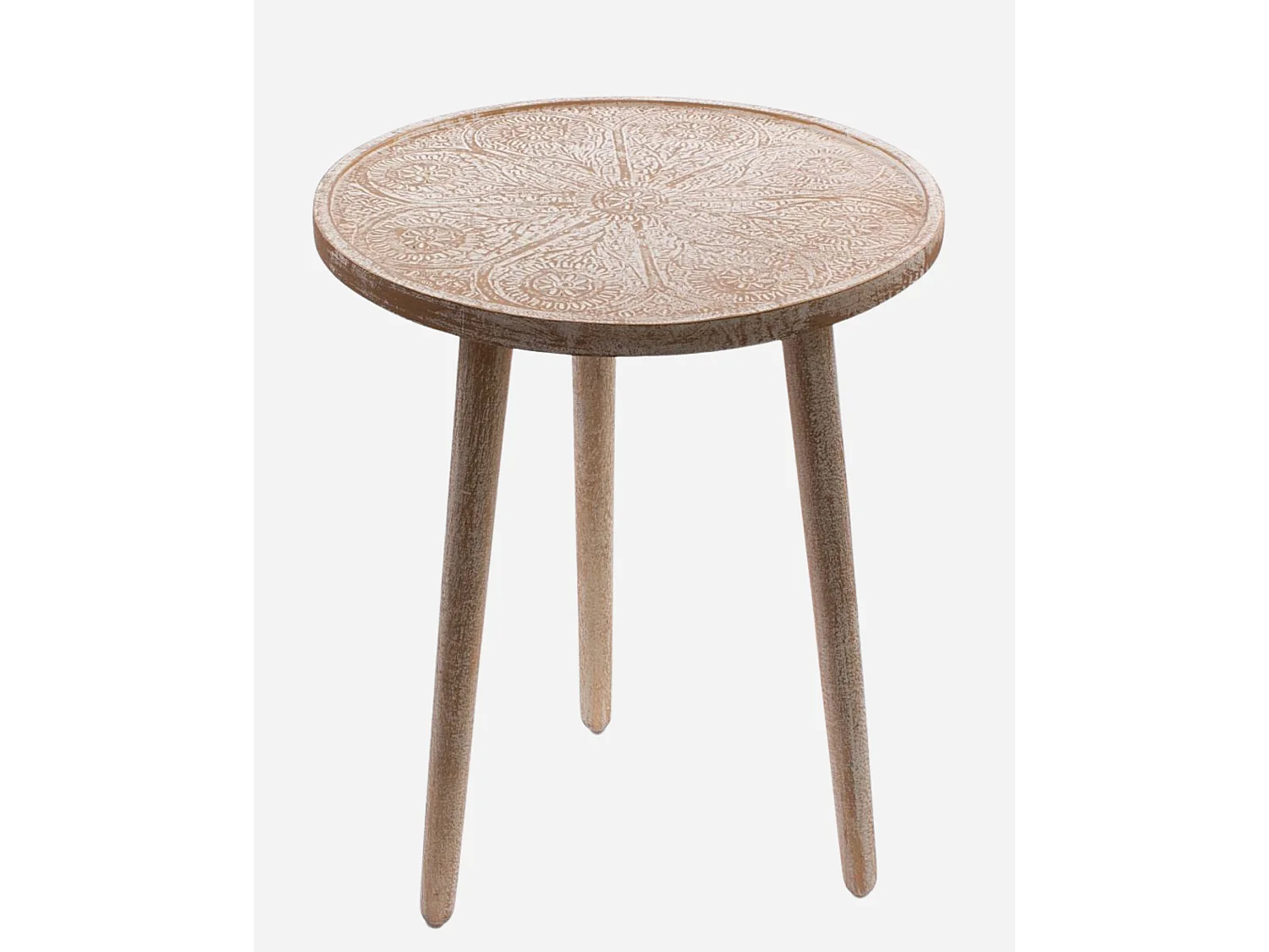 Tavolo da caffè in mango dorato Ø45H55