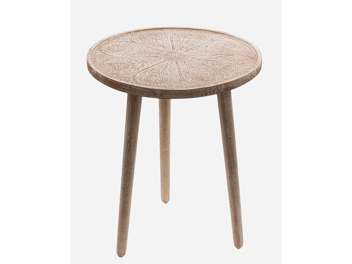 Tavolo da caffè in mango dorato Ø45H55