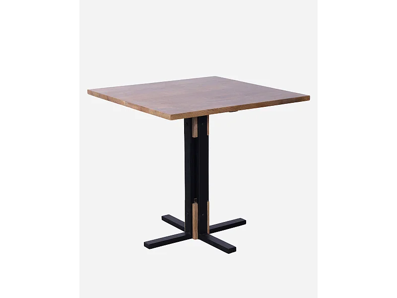 Tavolo da pranzo in legno di mango e metallo