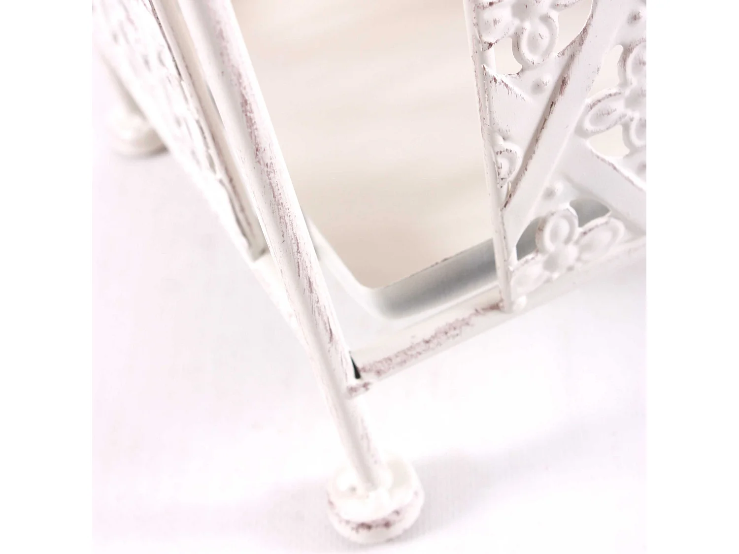 Portaombrelli in ferro bianco