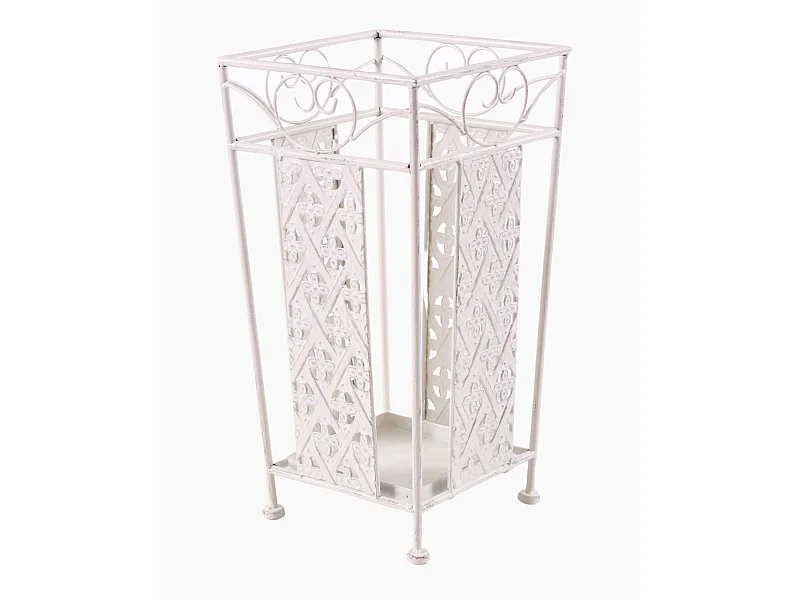 Portaombrelli in ferro bianco