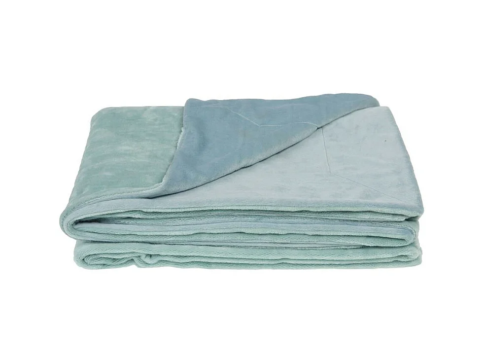 Plaid Lou bleu glacier 130X170 cm