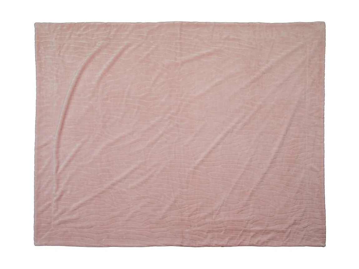 Plaid  Lou vieux rose 130 x 170 cm