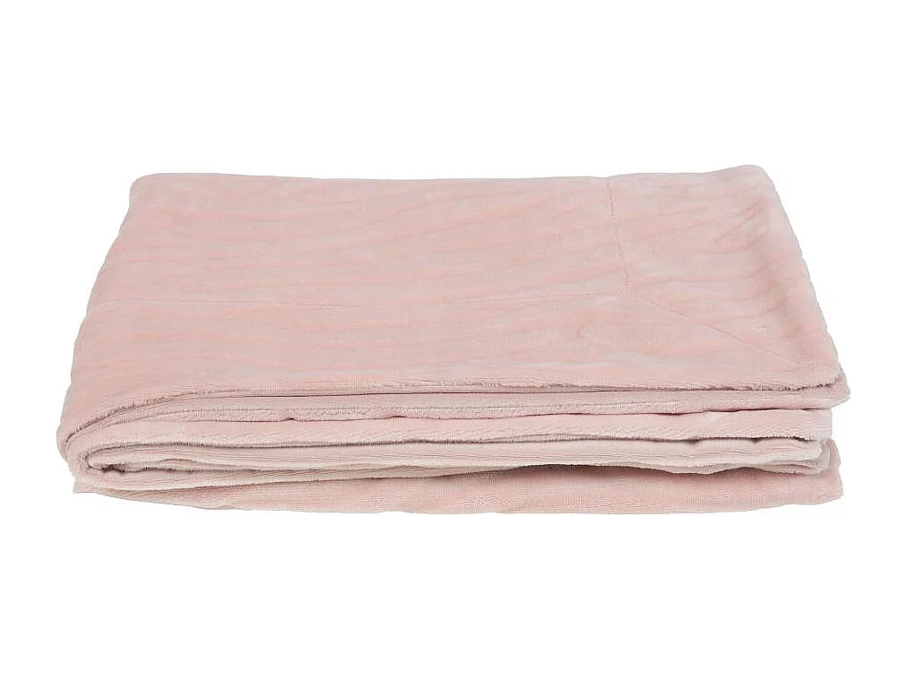 Plaid  Lou vieux rose 130 x 170 cm