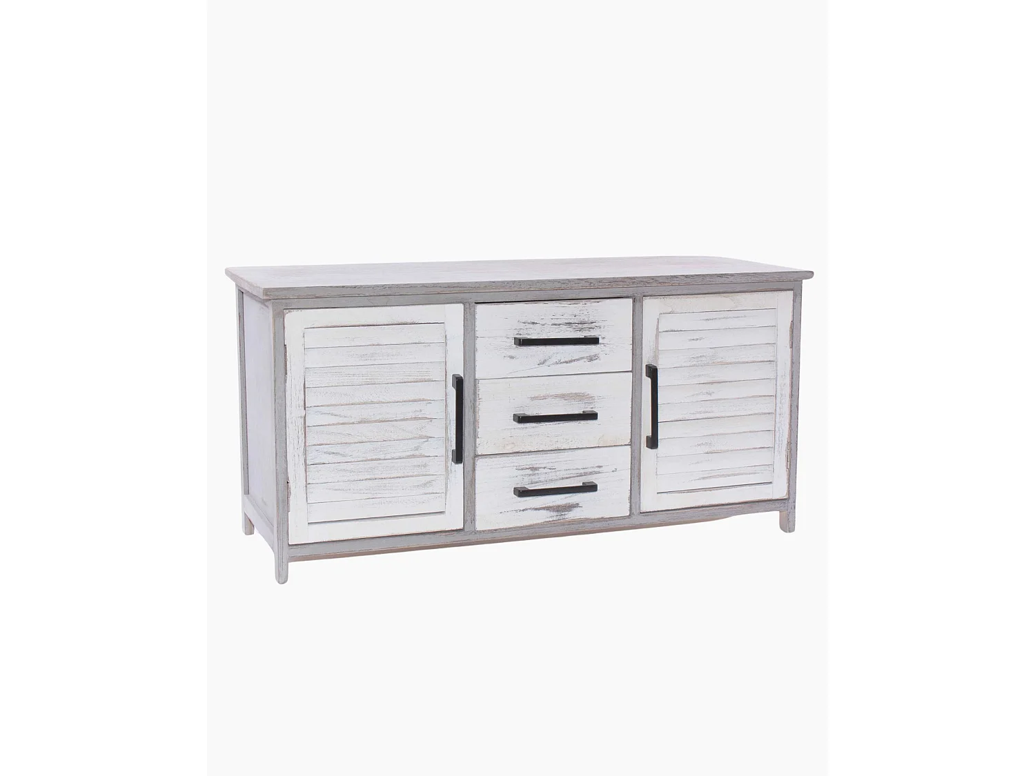 Credenza bicolor in paulonia