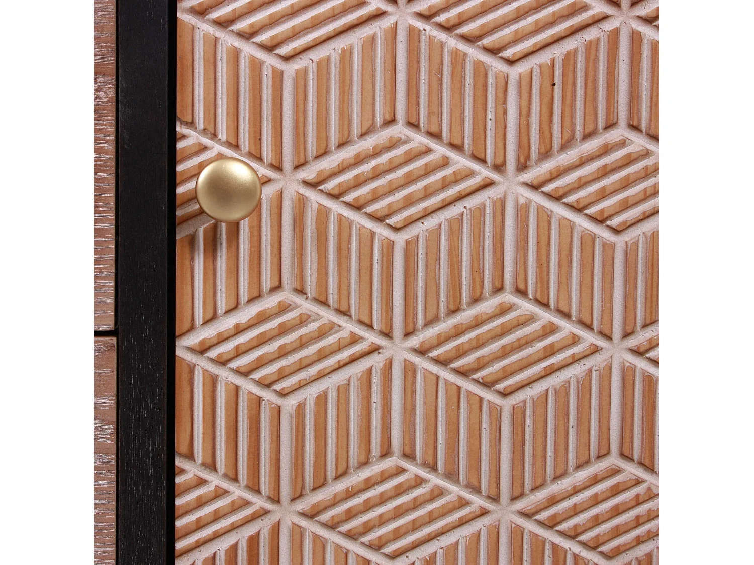 Credenza marrone tre cassetti una anta"Rabat"