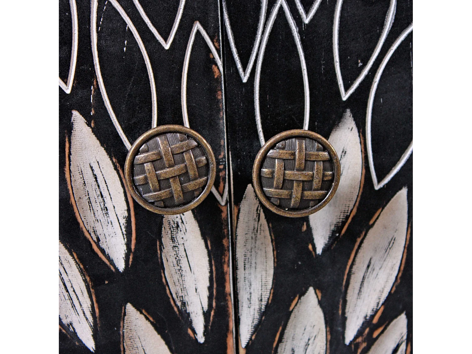 Credenza due ante in legno marrone "Bangkok"